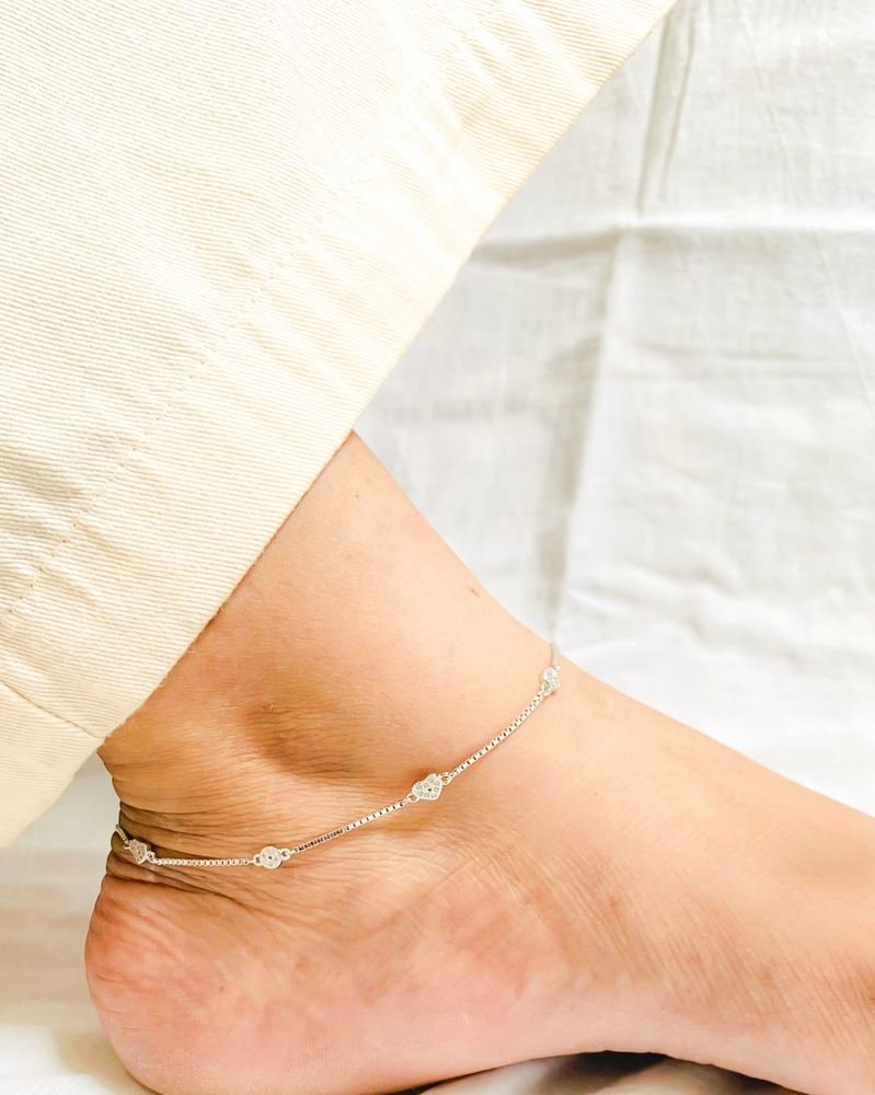 Silver Perfect Anklet photo 3