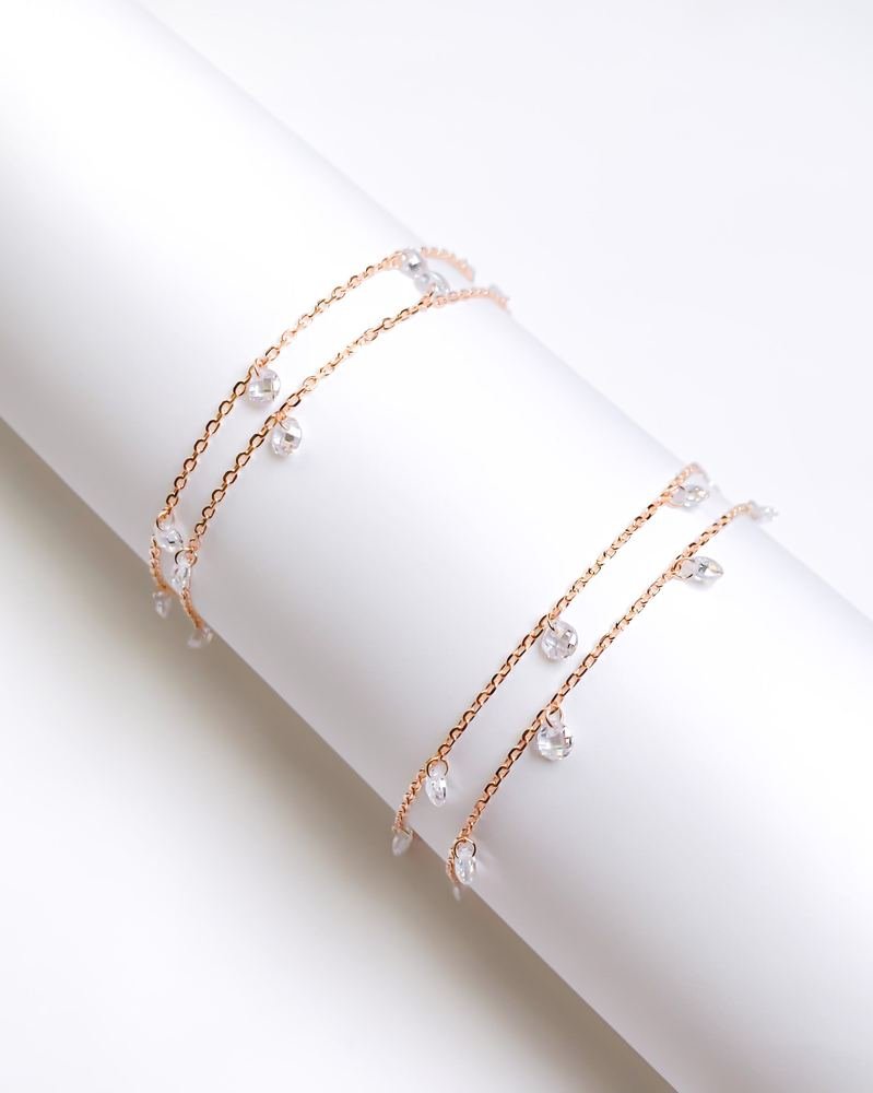 Rose Gold Evergreen Anklet photo 4