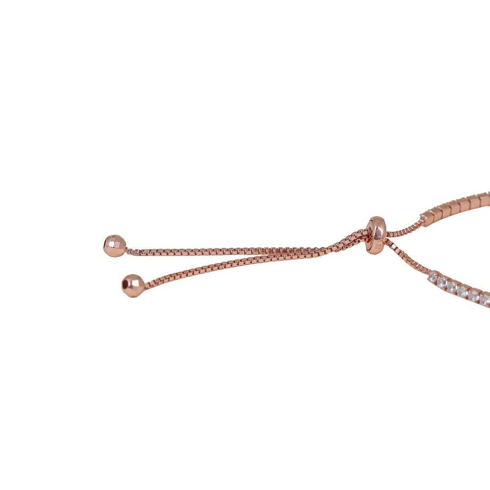 Rose Gold Zircon Minimal Bracelet photo 4