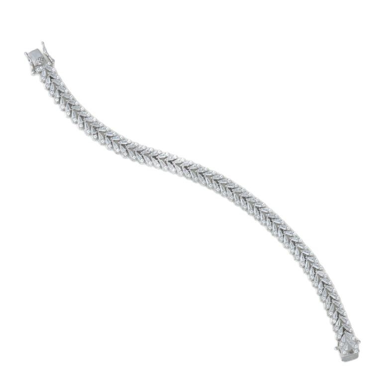 Silver Woven Leaf Bracelet photo 4