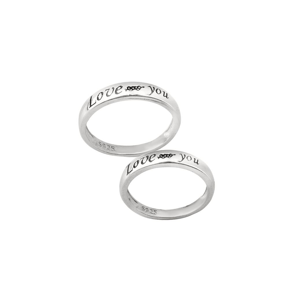 Silver Love Your Couple Ring photo 3