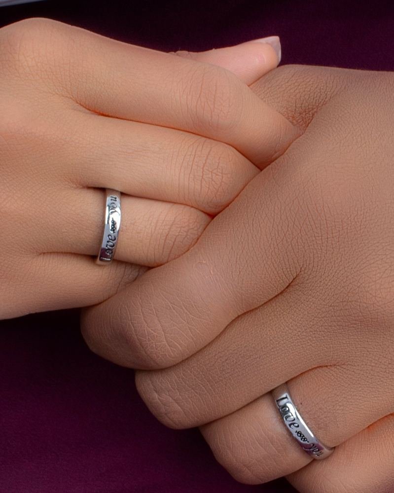 Silver Love Your Couple Ring photo 2