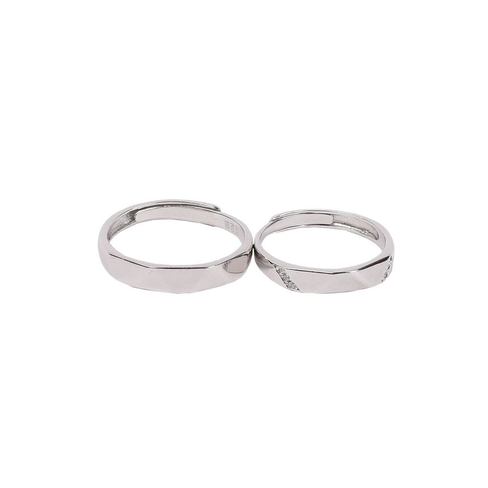 Silver Sober Couple Ring photo 2