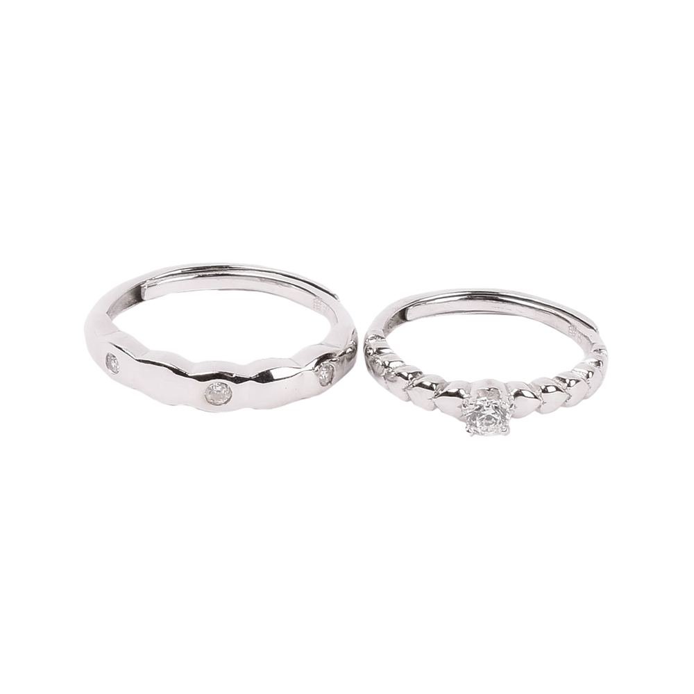 Silver Love Of Life Couple Ring photo 2