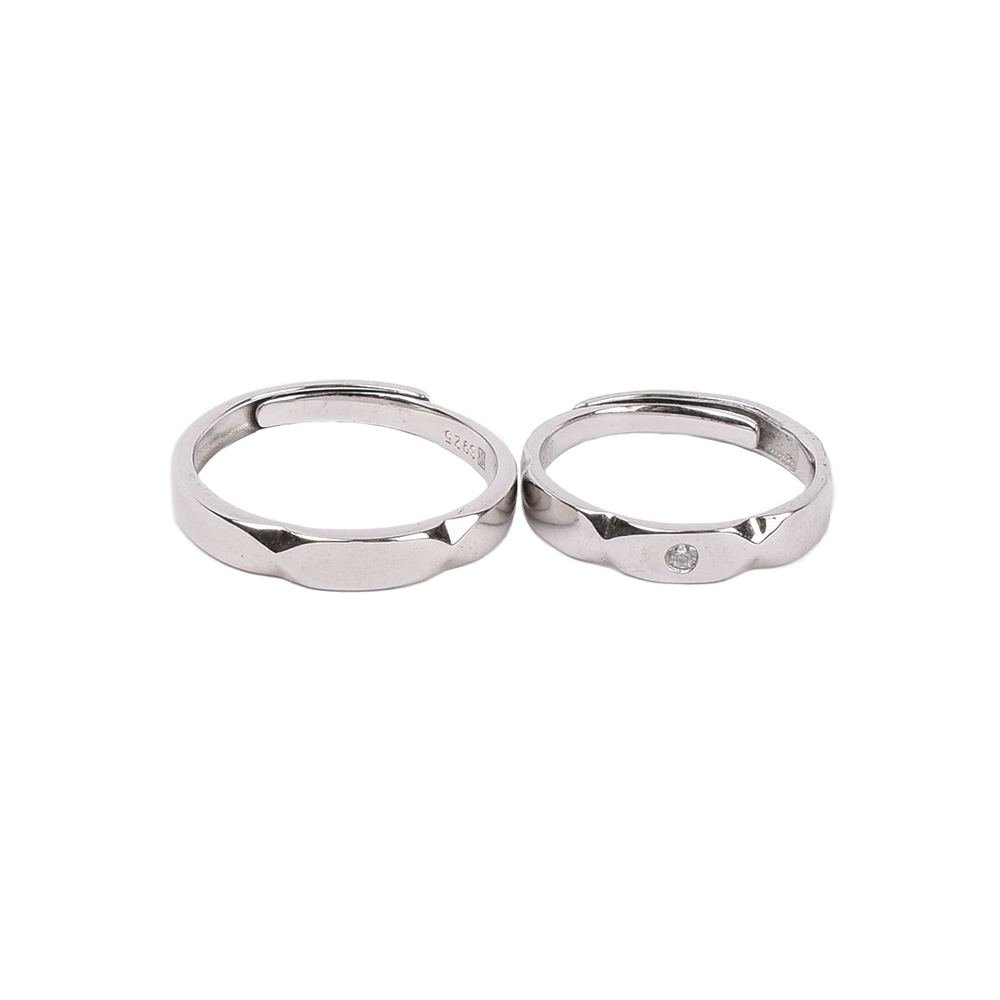 Silver Love Couple Ring photo 2