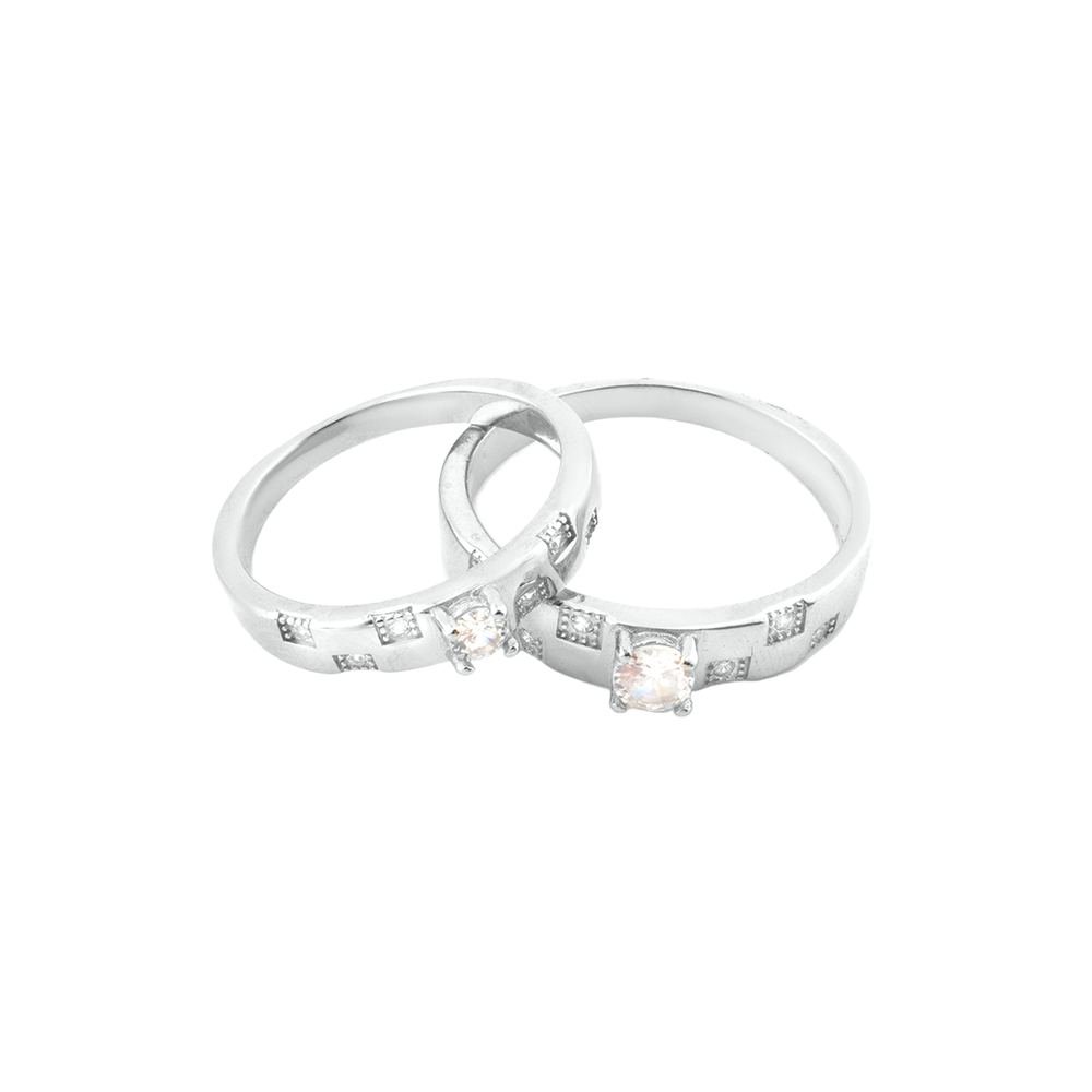Silver Let's Glow Couple Ring photo 4