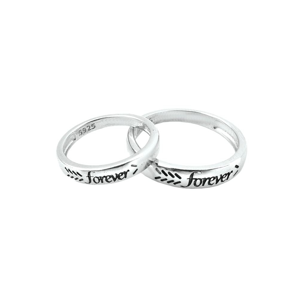 Silver Forever Couple Ring photo 4
