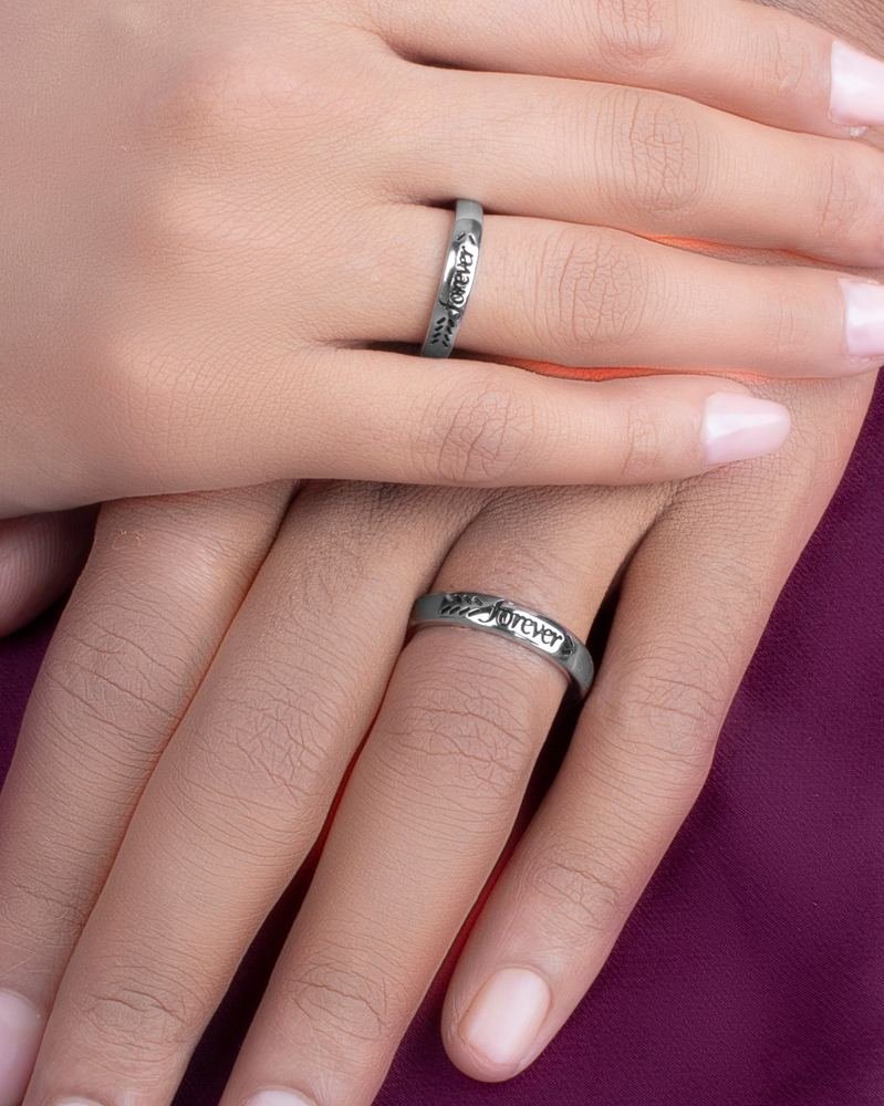 Silver Forever Couple Ring photo 2
