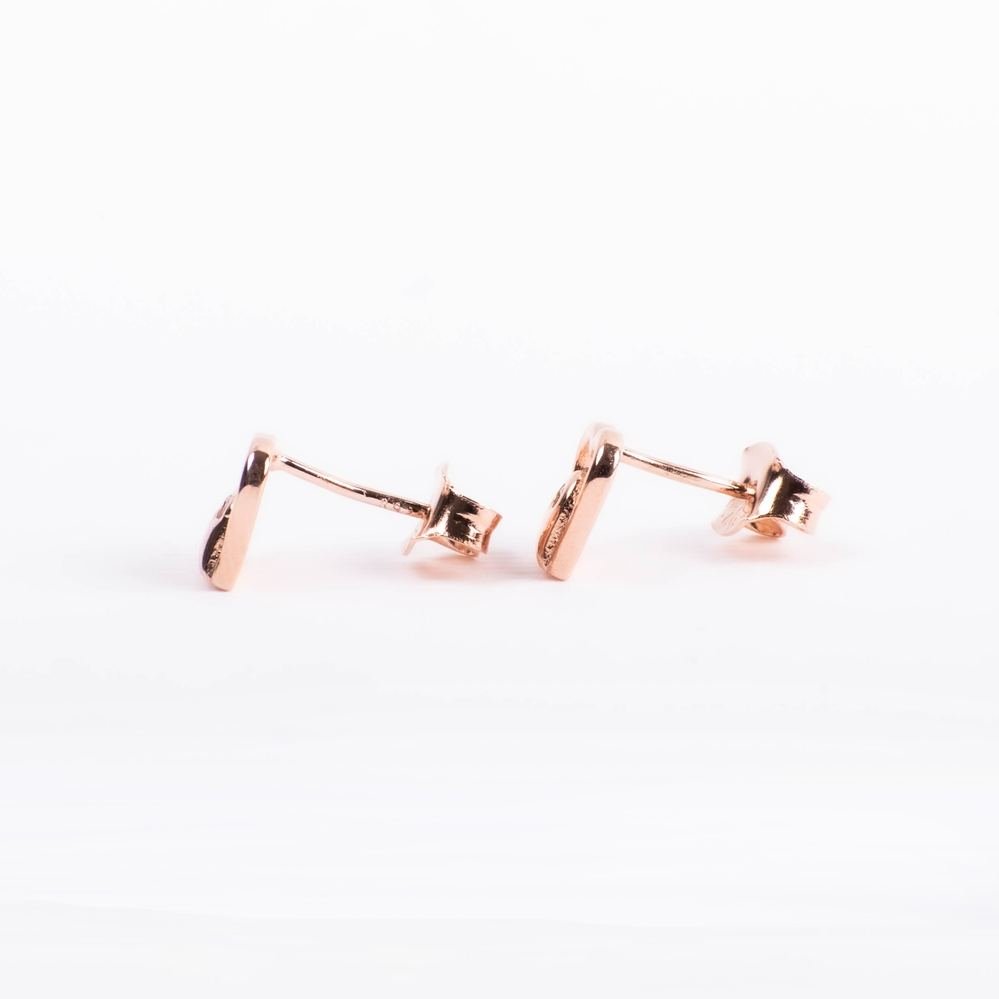 Rose Gold Charming Stud Earrings photo 4