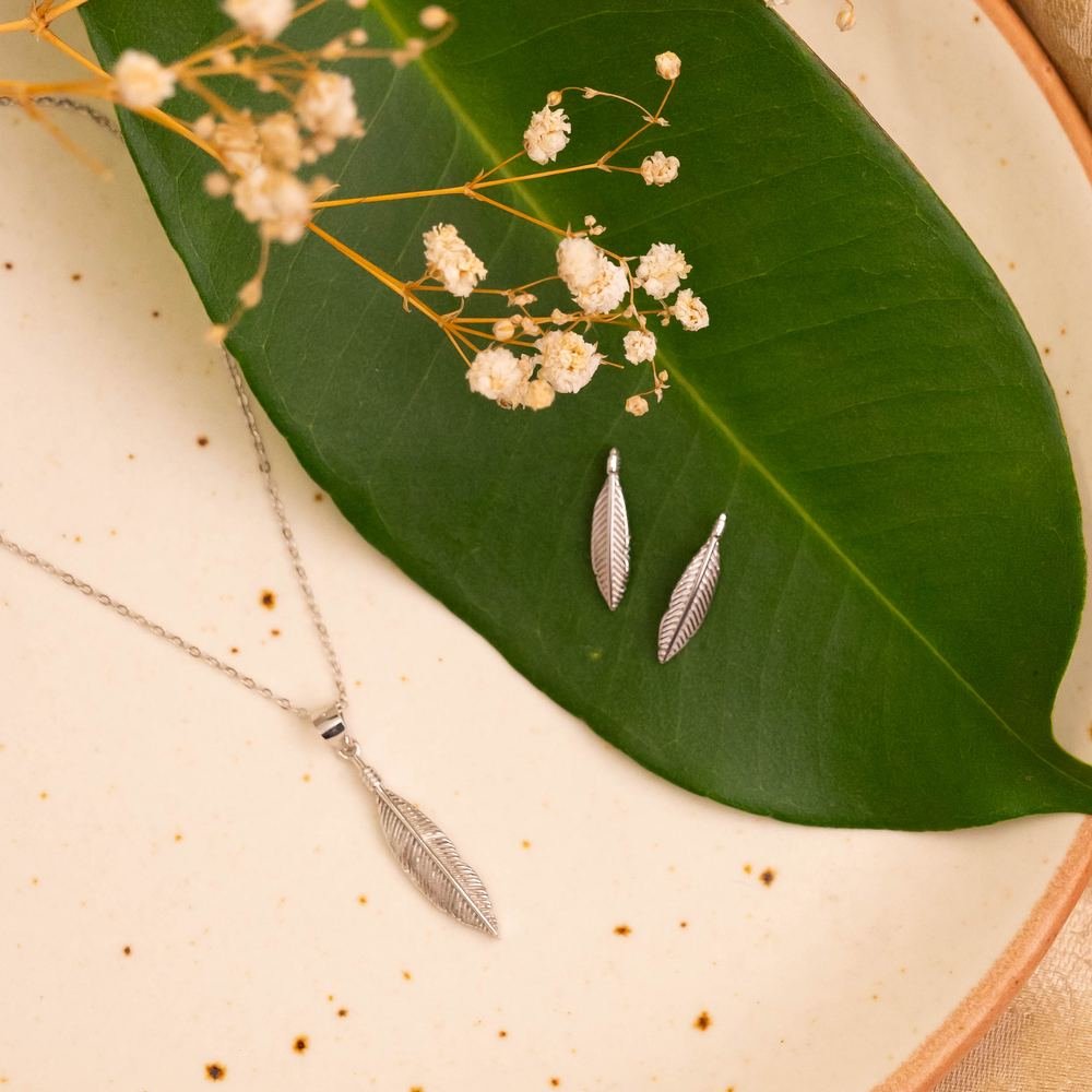 Silver Leaf Set