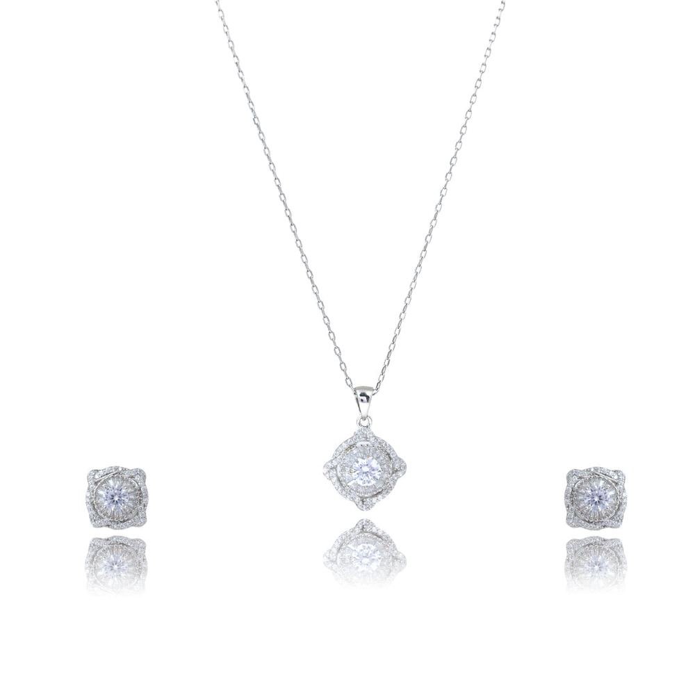 Silver Zircon Shining Set photo 4