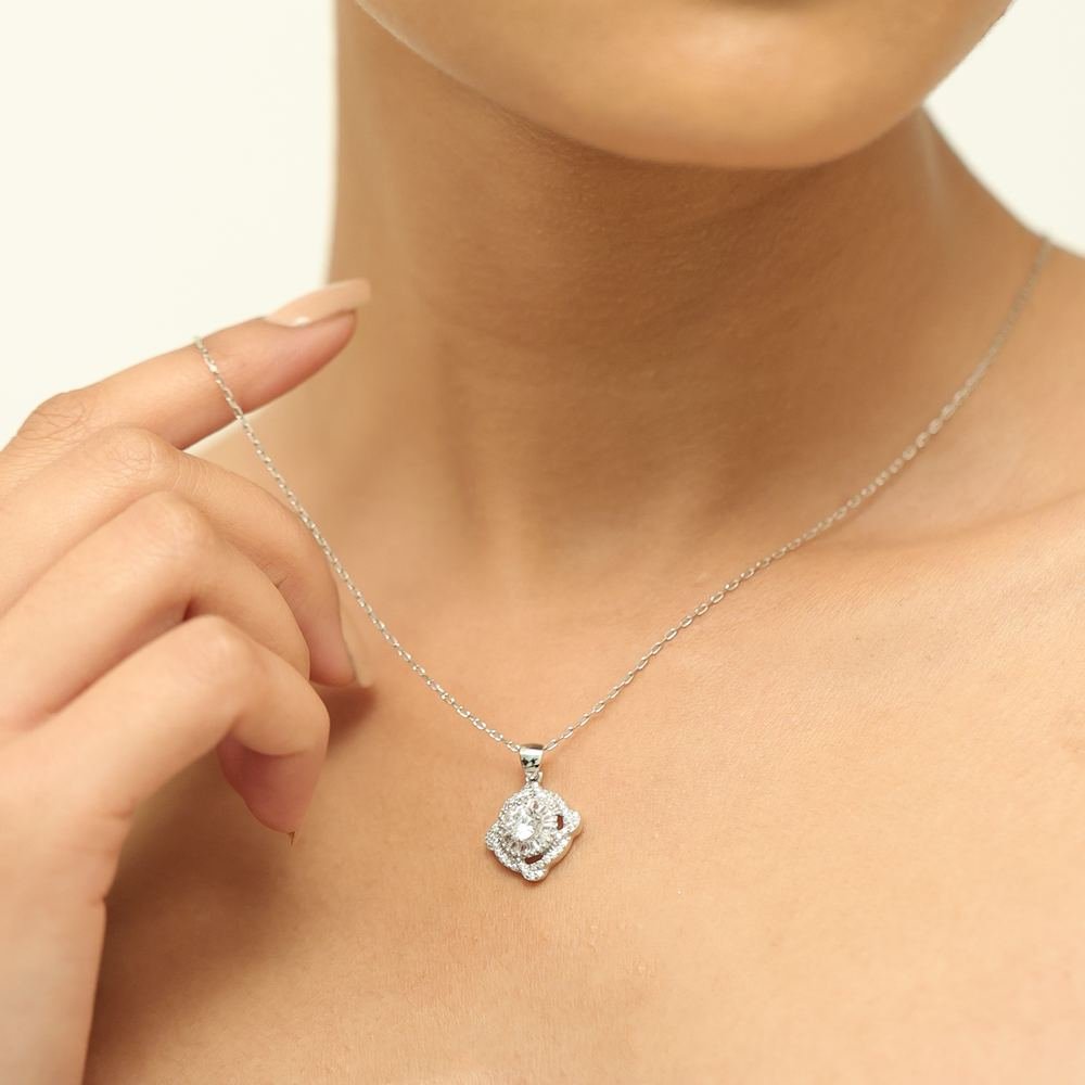 Silver Zircon Shining Set photo 3
