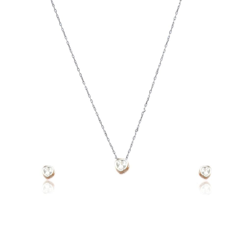 Silver Shining Heart Set photo 4