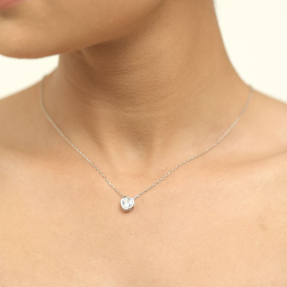 Silver Shining Heart Set photo 3