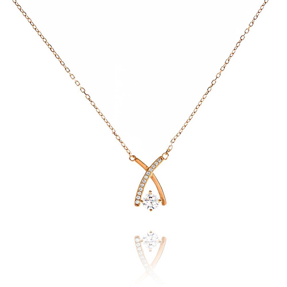Rose Gold Let's Roll Pendant photo 2