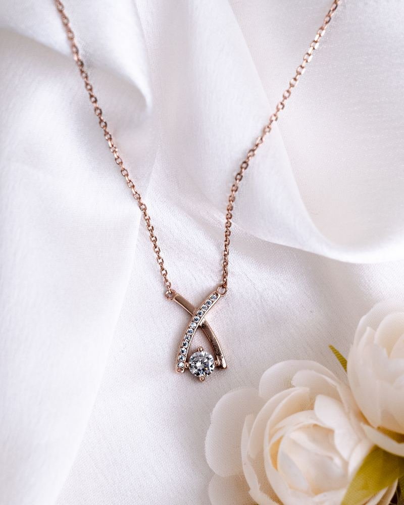Rose Gold Let's Roll Pendant