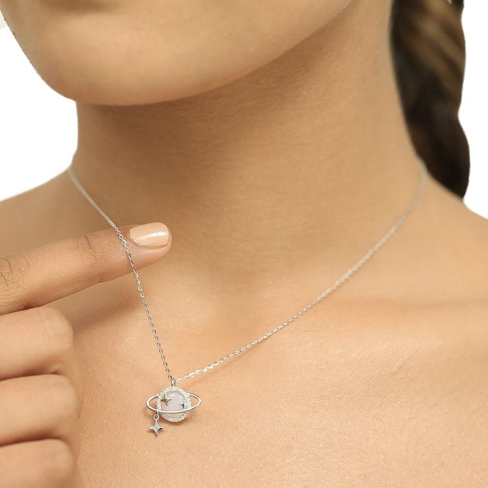 Silver Zircon Constelation Pendant photo 2