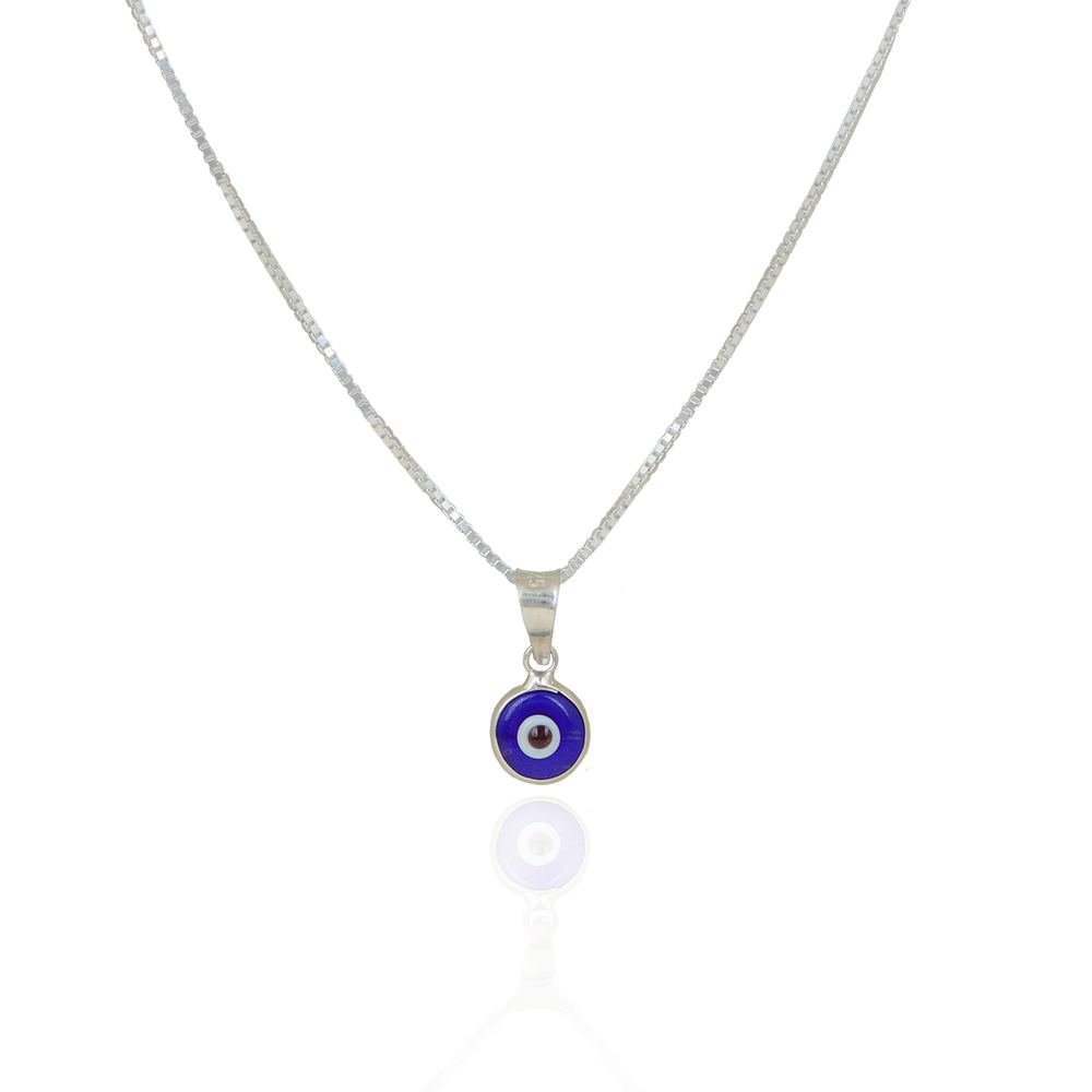 Silver Evil Eye Pendant photo 3