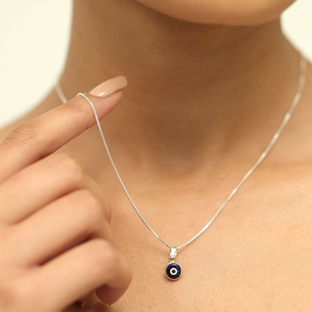 Silver Evil Eye Pendant
