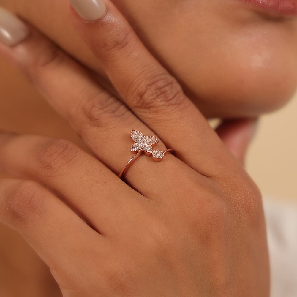 Rose Gold Aerial Ring