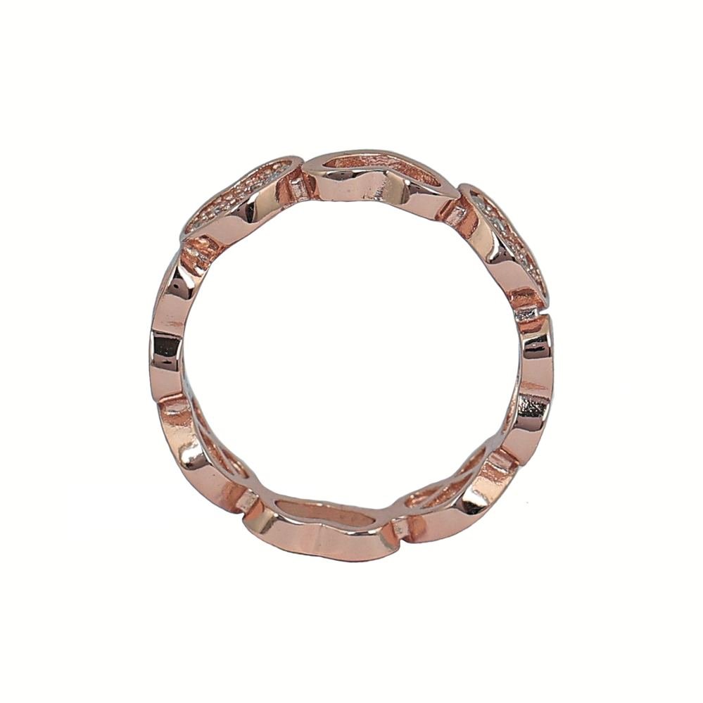 Rose Gold Heart Band Ring photo 4