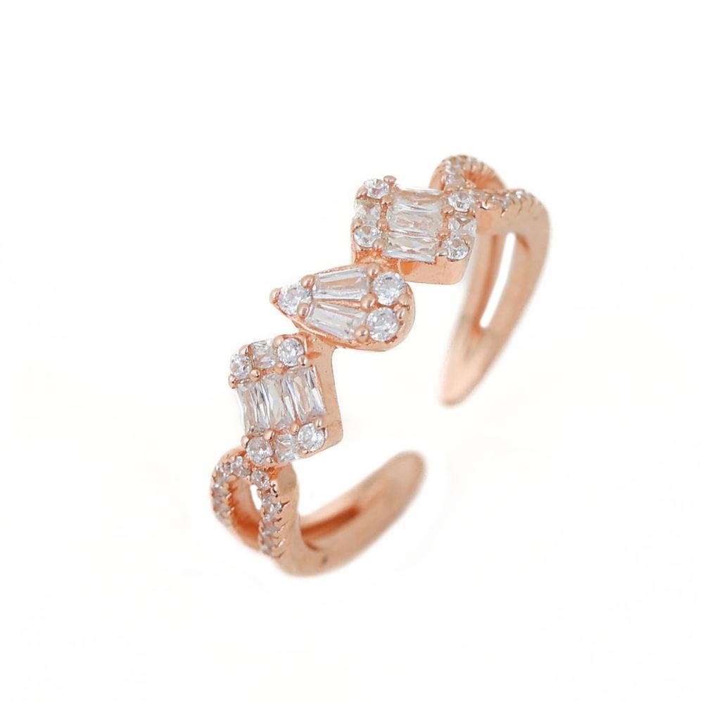 Rose Gold Zircon Unity Ring photo 3